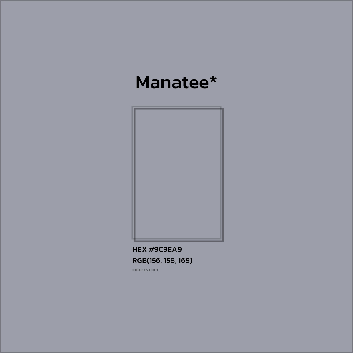 HEX #9C9EA9 Color Name, Color Code, Palettes, Similar Paints, Images