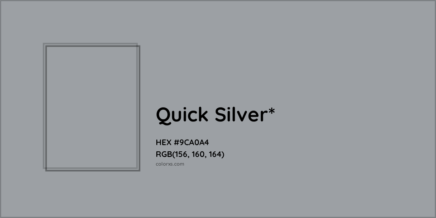 HEX #9CA0A4 Color Name, Color Code, Palettes, Similar Paints, Images