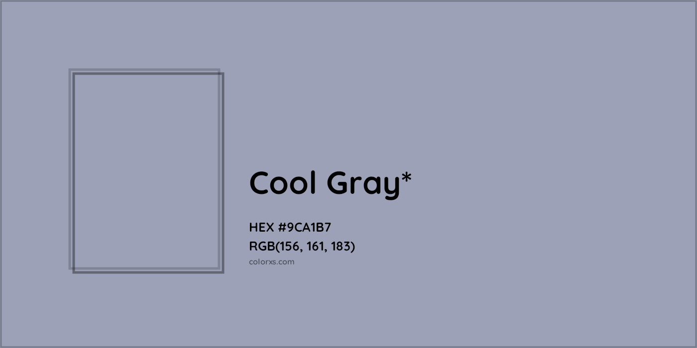 HEX #9CA1B7 Color Name, Color Code, Palettes, Similar Paints, Images