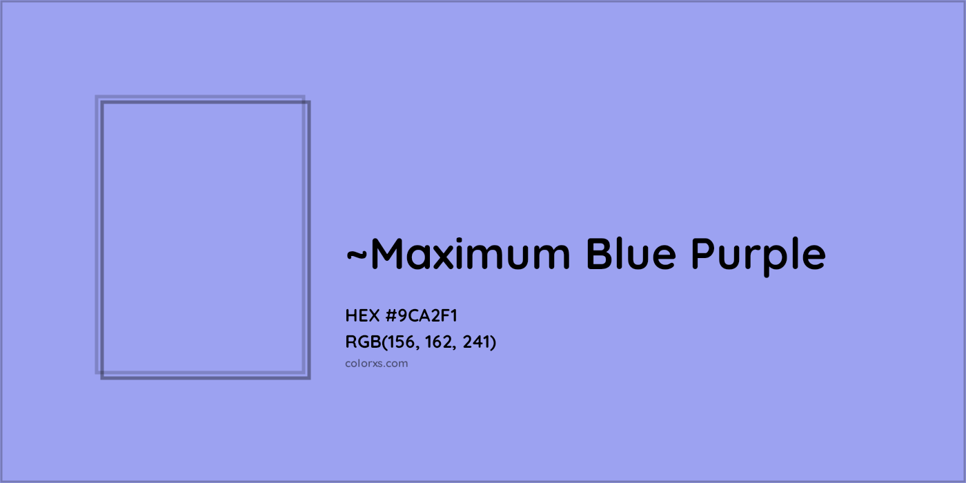 HEX #9CA2F1 Color Name, Color Code, Palettes, Similar Paints, Images
