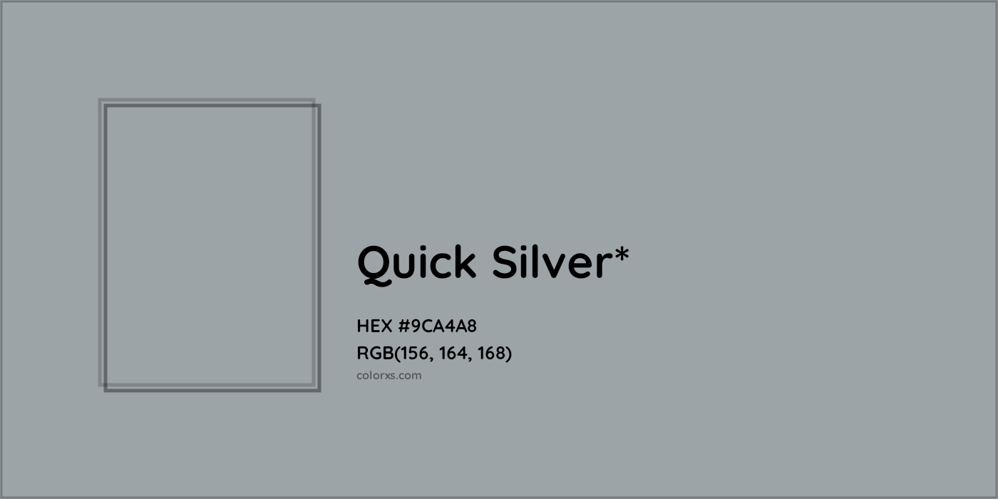 HEX #9CA4A8 Color Name, Color Code, Palettes, Similar Paints, Images
