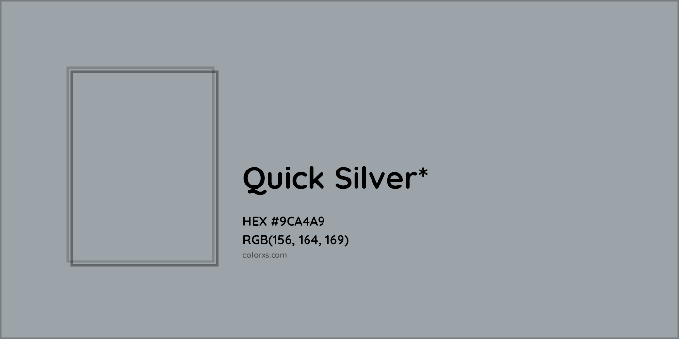 HEX #9CA4A9 Color Name, Color Code, Palettes, Similar Paints, Images