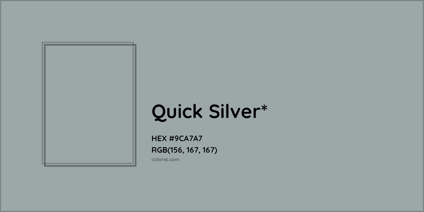HEX #9CA7A7 Color Name, Color Code, Palettes, Similar Paints, Images
