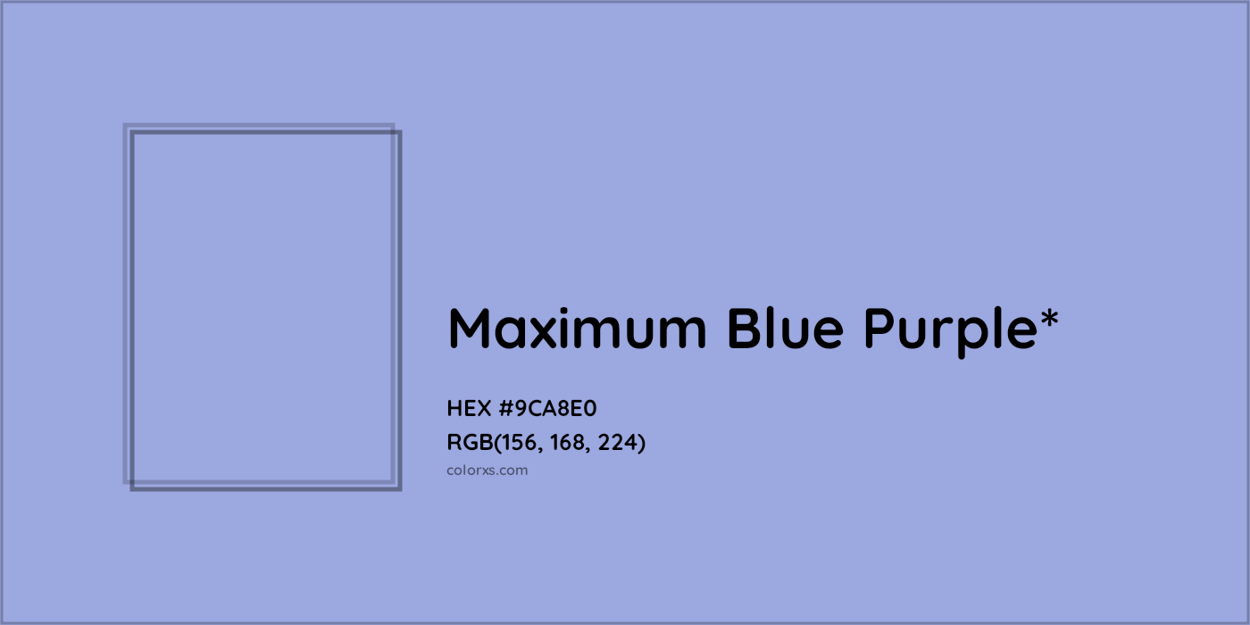 HEX #9CA8E0 Color Name, Color Code, Palettes, Similar Paints, Images