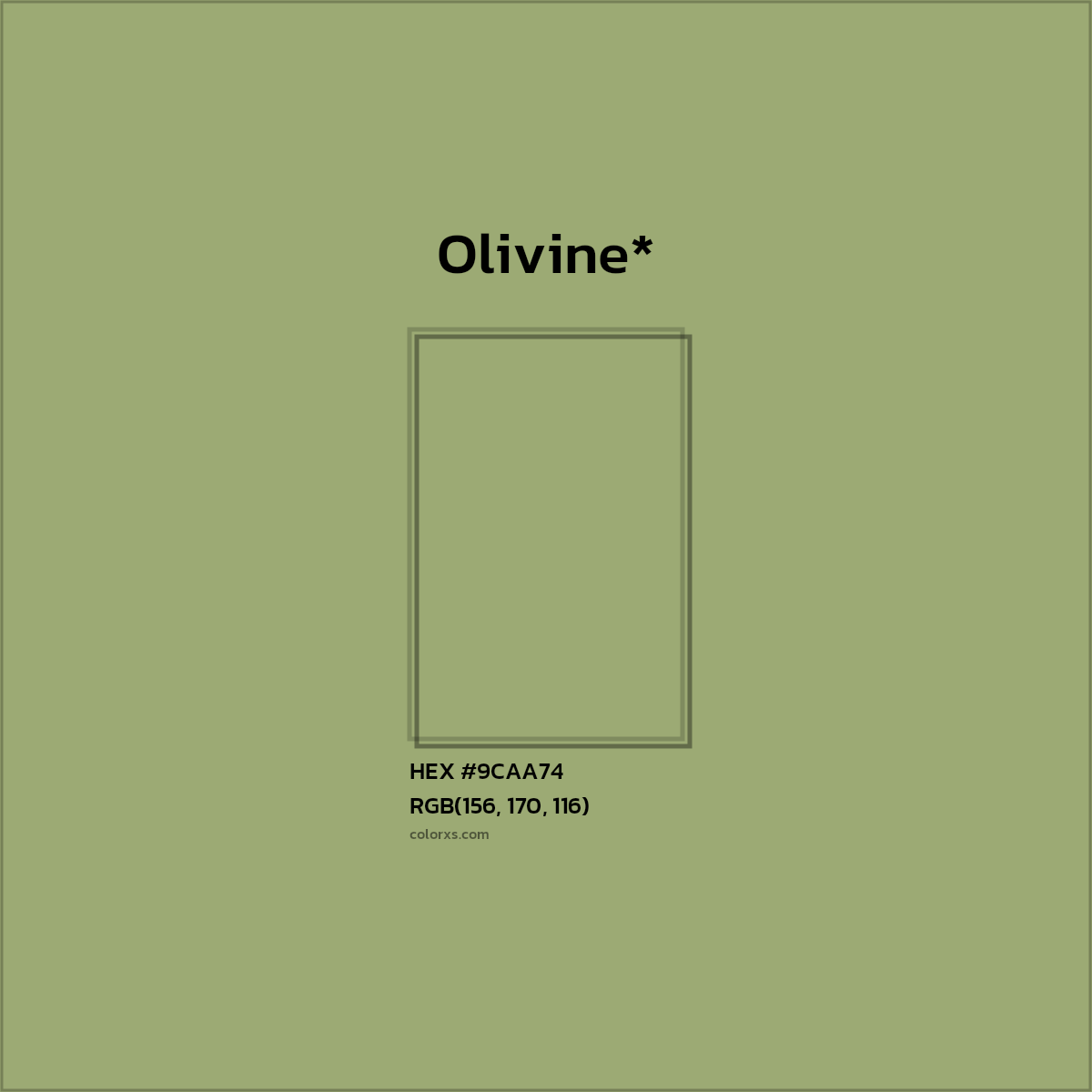 HEX #9CAA74 Color Name, Color Code, Palettes, Similar Paints, Images