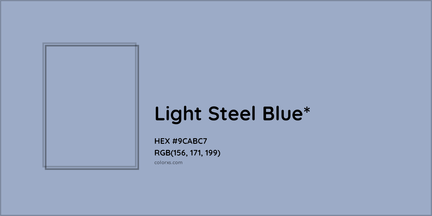HEX #9CABC7 Color Name, Color Code, Palettes, Similar Paints, Images