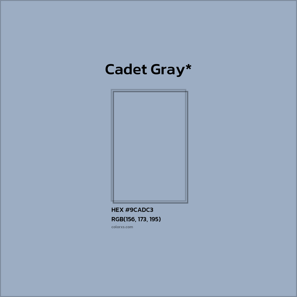HEX #9CADC3 Color Name, Color Code, Palettes, Similar Paints, Images