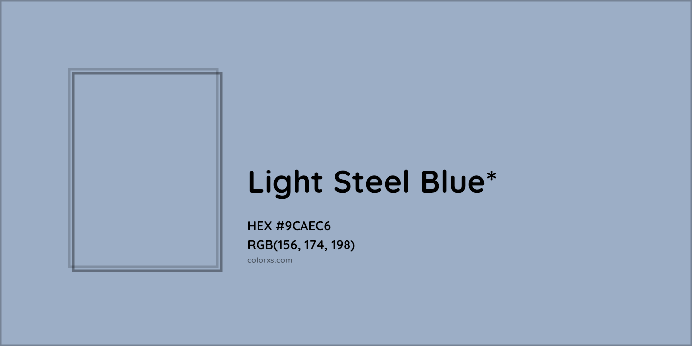 HEX #9CAEC6 Color Name, Color Code, Palettes, Similar Paints, Images