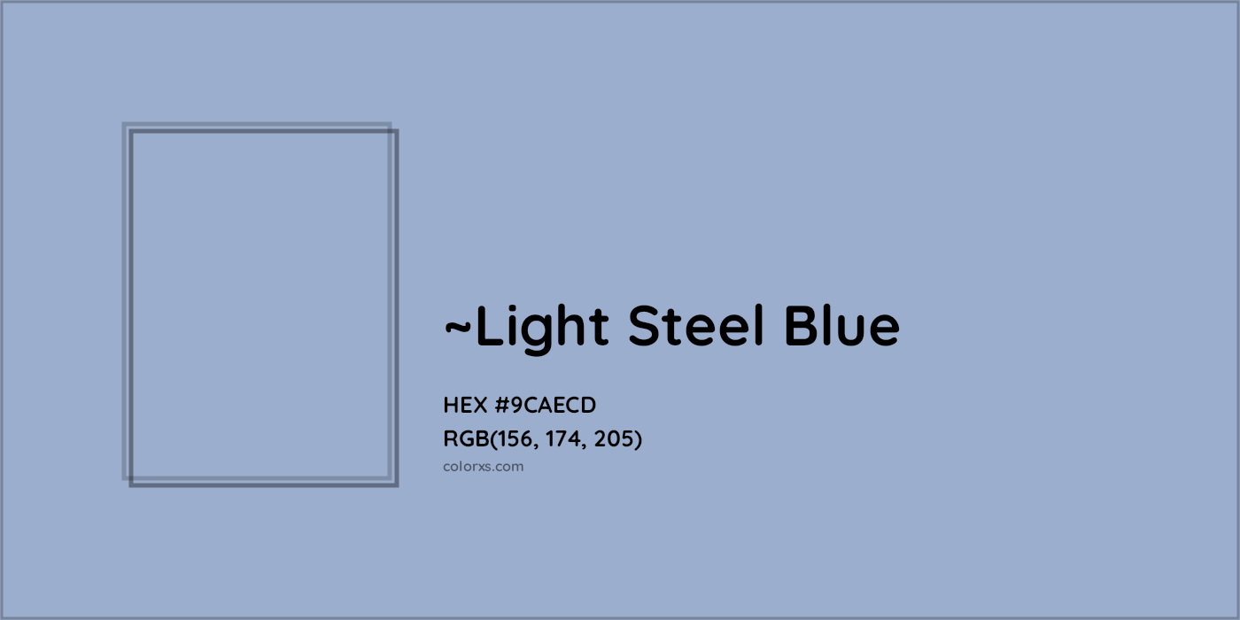 HEX #9CAECD Color Name, Color Code, Palettes, Similar Paints, Images