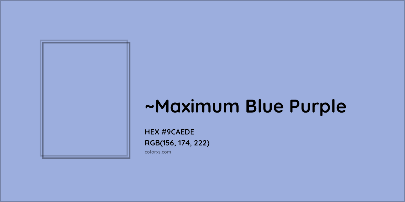 HEX #9CAEDE Color Name, Color Code, Palettes, Similar Paints, Images