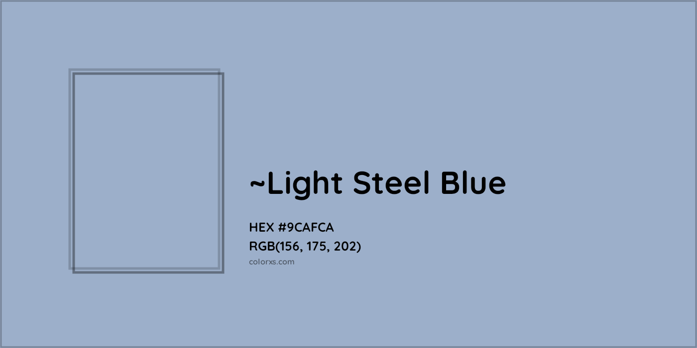 HEX #9CAFCA Color Name, Color Code, Palettes, Similar Paints, Images