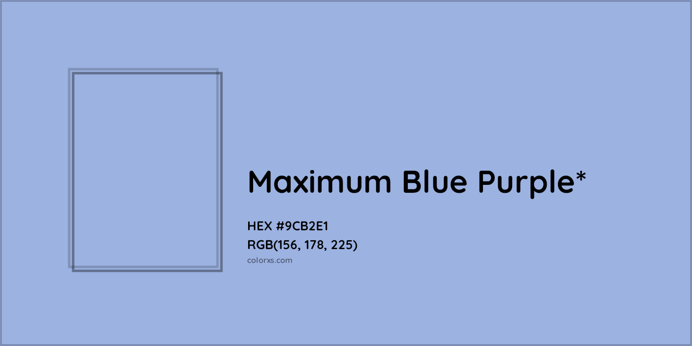 HEX #9CB2E1 Color Name, Color Code, Palettes, Similar Paints, Images