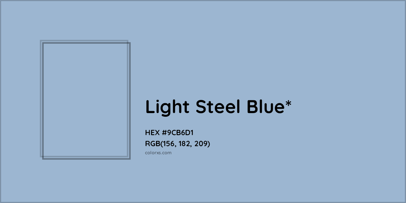 HEX #9CB6D1 Color Name, Color Code, Palettes, Similar Paints, Images
