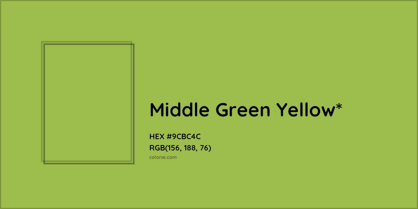 HEX #9CBC4C Color Name, Color Code, Palettes, Similar Paints, Images