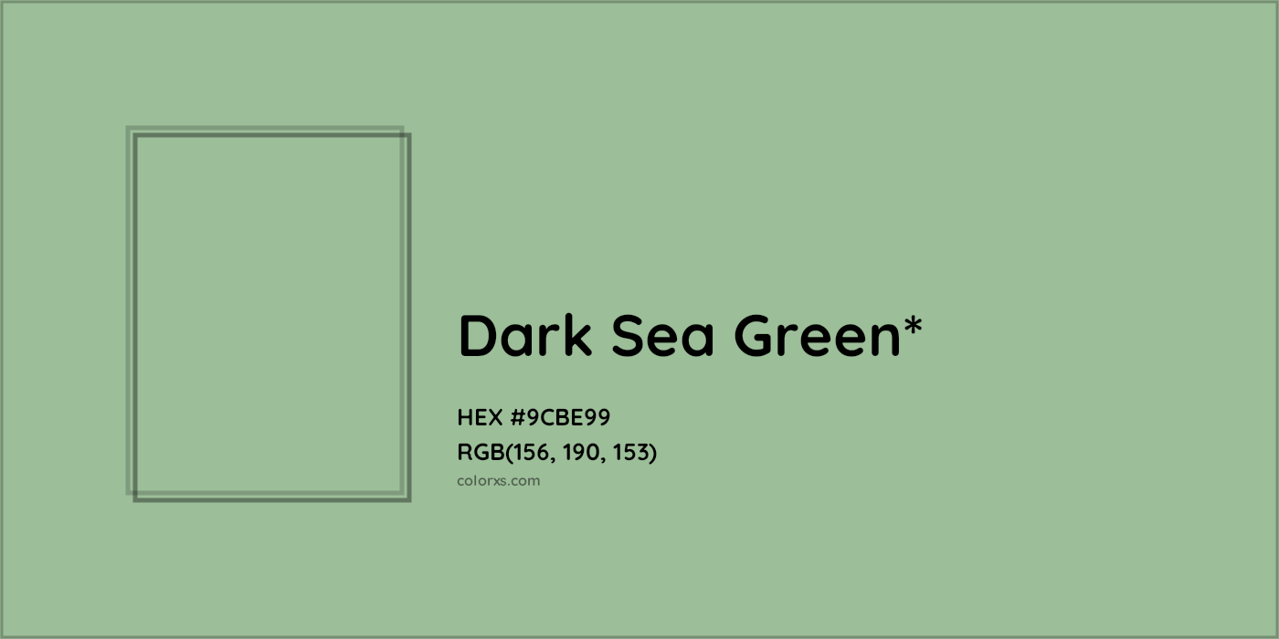HEX #9CBE99 Color Name, Color Code, Palettes, Similar Paints, Images