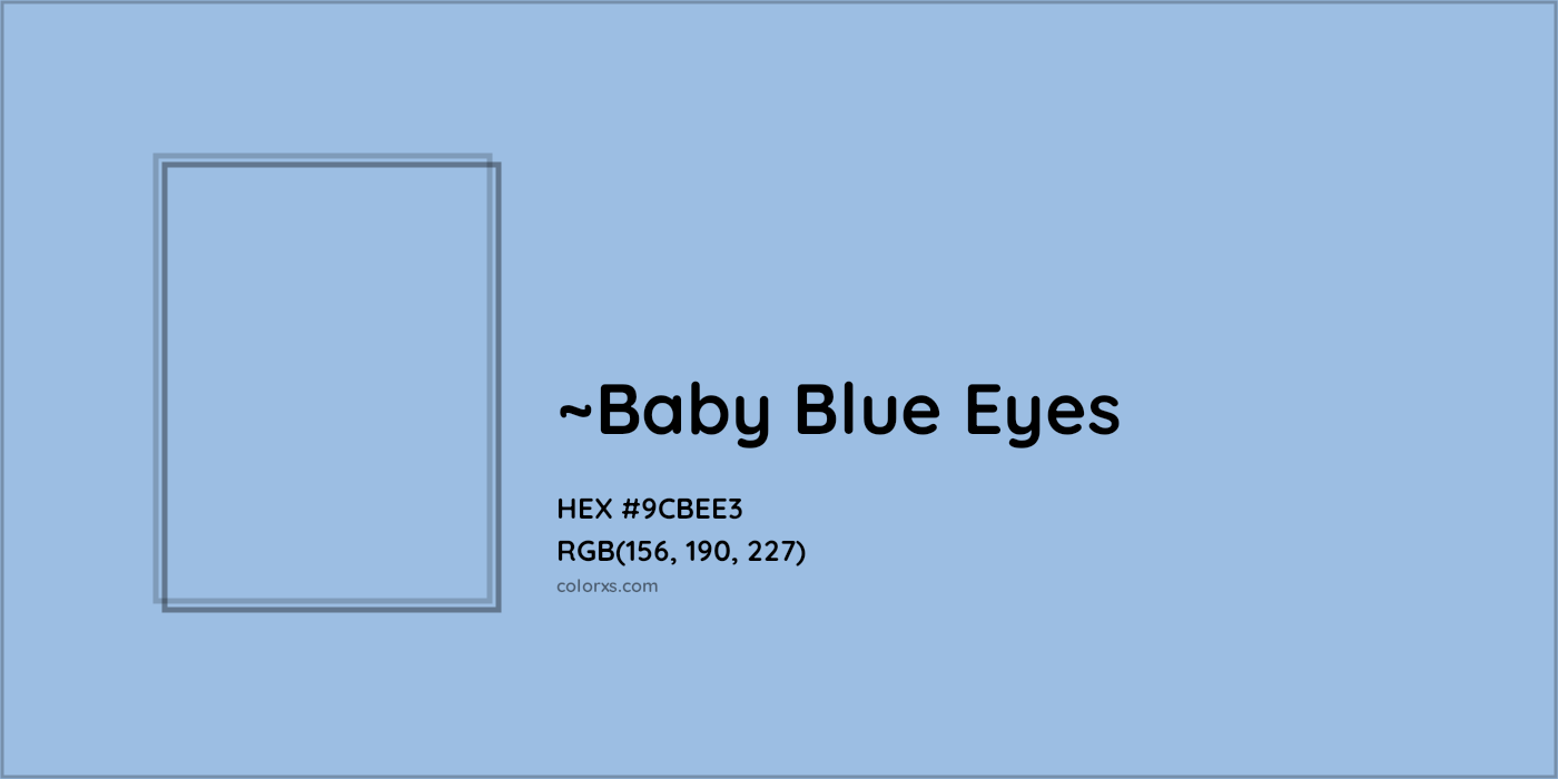 HEX #9CBEE3 Color Name, Color Code, Palettes, Similar Paints, Images