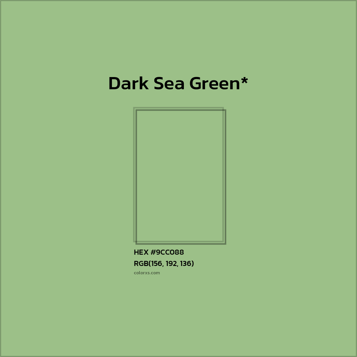 HEX #9CC088 Color Name, Color Code, Palettes, Similar Paints, Images