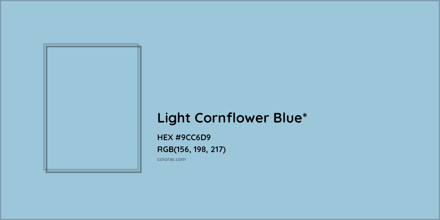 HEX #9CC6D9 Color Name, Color Code, Palettes, Similar Paints, Images