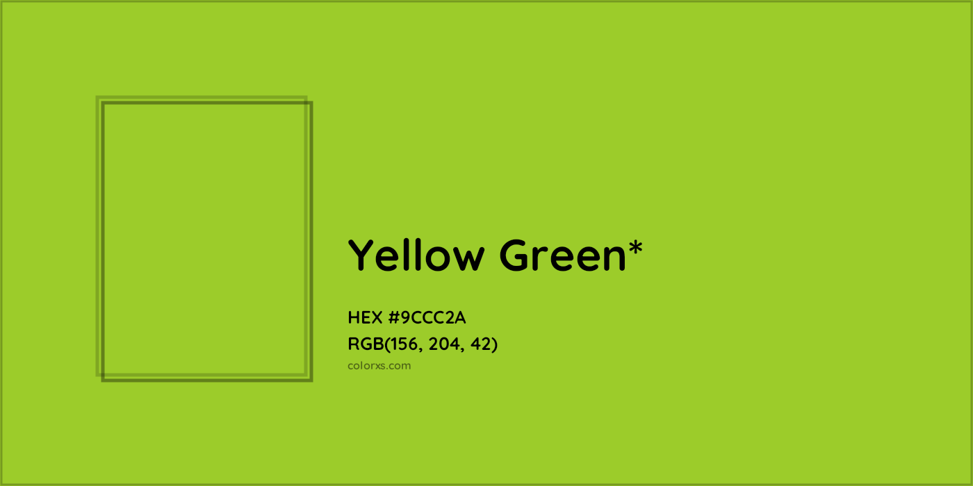 HEX #9CCC2A Color Name, Color Code, Palettes, Similar Paints, Images