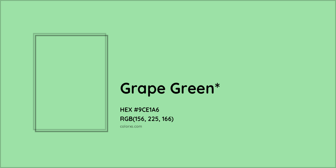 HEX #9CE1A6 Color Name, Color Code, Palettes, Similar Paints, Images