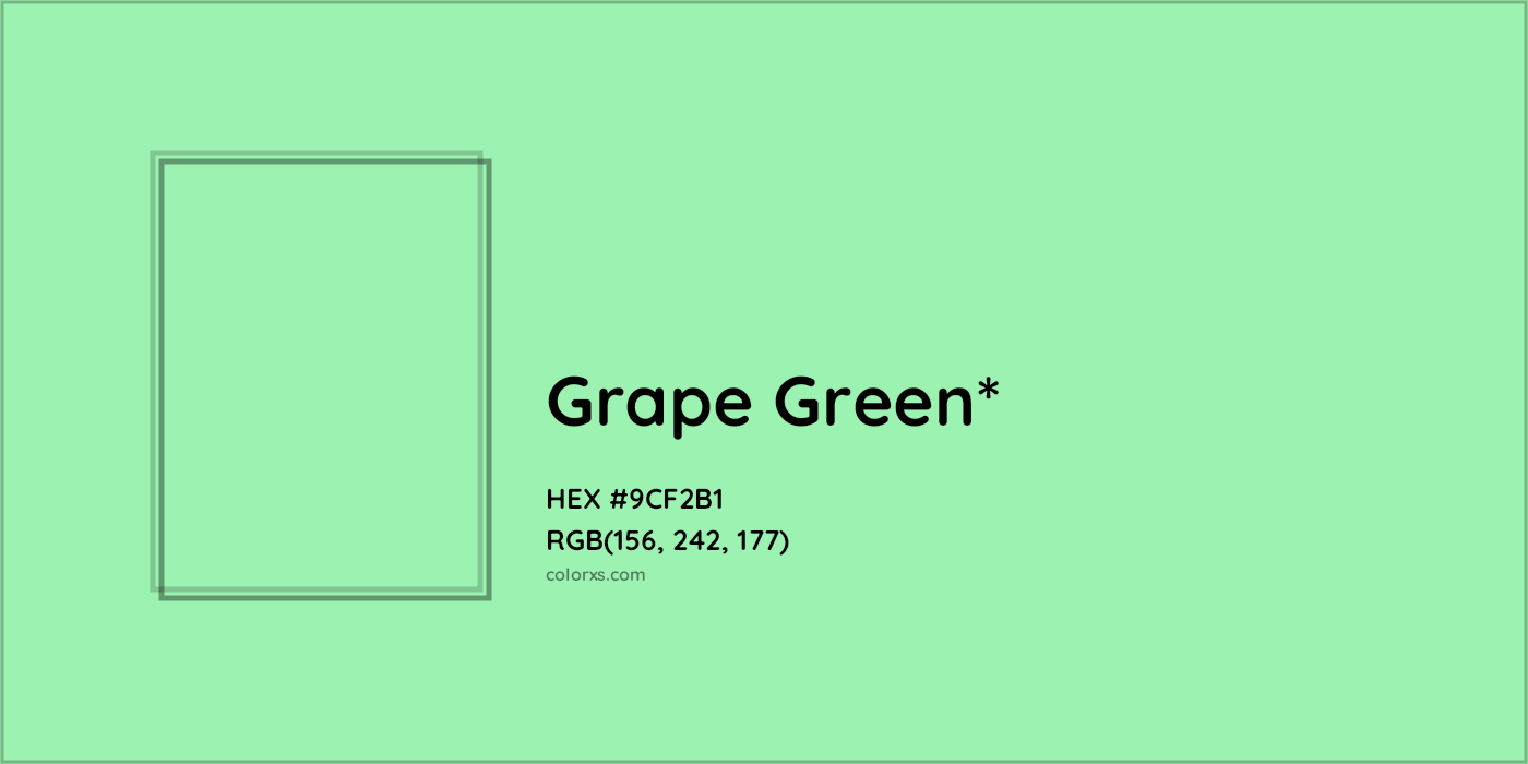 HEX #9CF2B1 Color Name, Color Code, Palettes, Similar Paints, Images