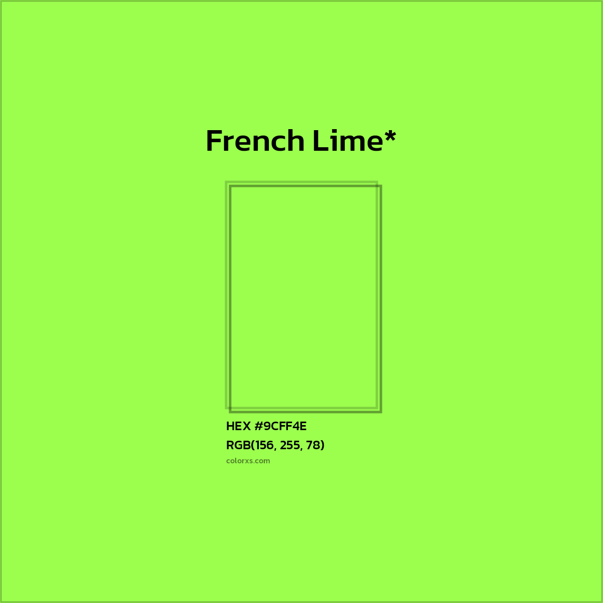 HEX #9CFF4E Color Name, Color Code, Palettes, Similar Paints, Images