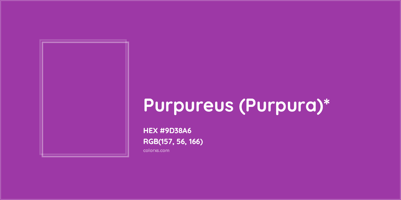 HEX #9D38A6 Color Name, Color Code, Palettes, Similar Paints, Images