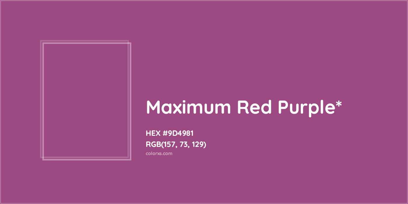 HEX #9D4981 Color Name, Color Code, Palettes, Similar Paints, Images