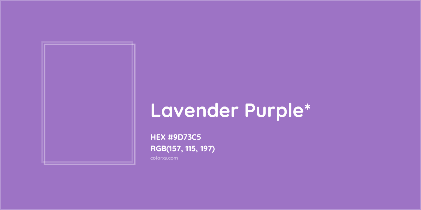 HEX #9D73C5 Color Name, Color Code, Palettes, Similar Paints, Images