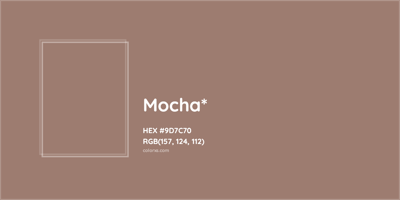 HEX #9D7C70 Color Name, Color Code, Palettes, Similar Paints, Images