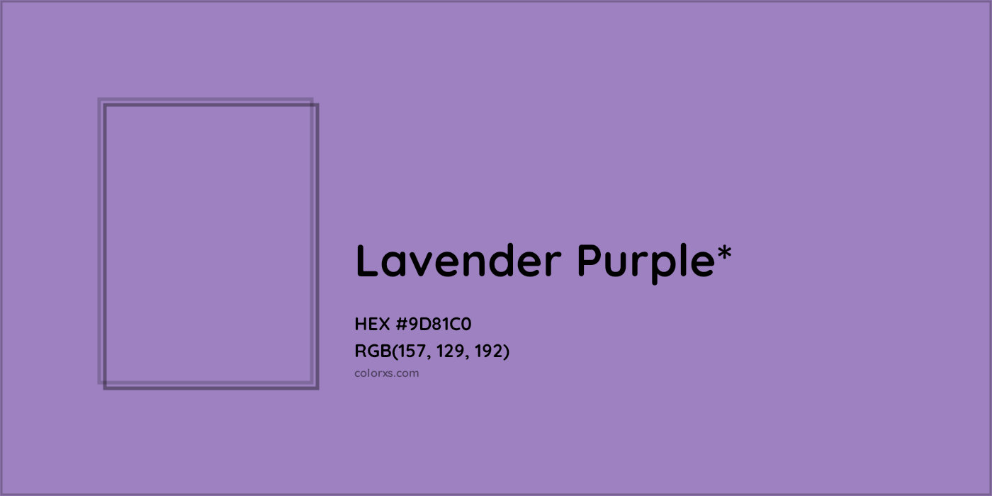 HEX #9D81C0 Color Name, Color Code, Palettes, Similar Paints, Images