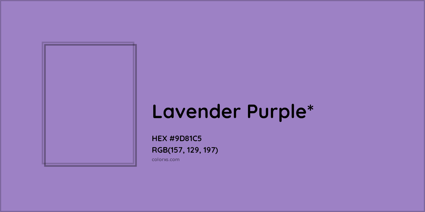 HEX #9D81C5 Color Name, Color Code, Palettes, Similar Paints, Images
