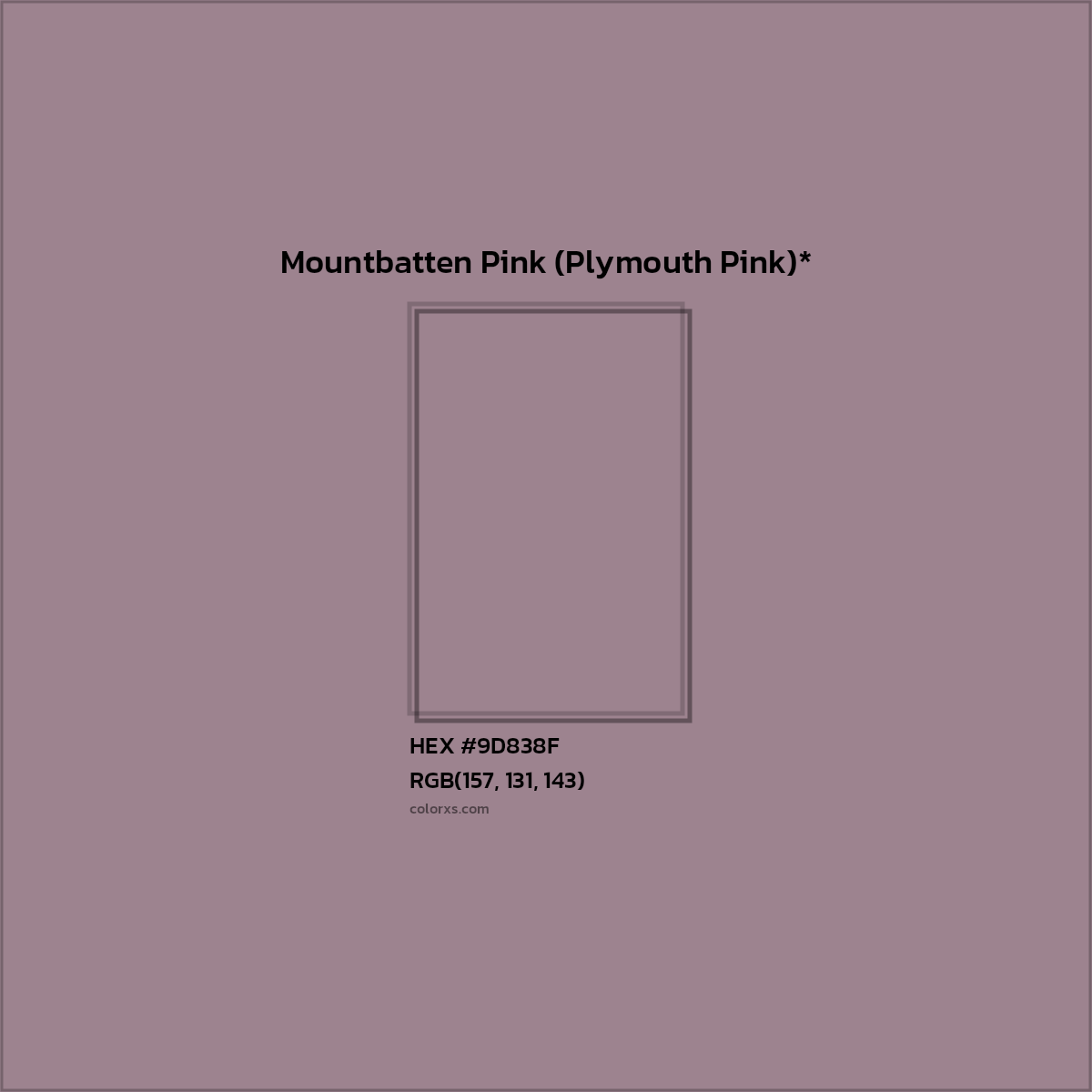HEX #9D838F Color Name, Color Code, Palettes, Similar Paints, Images