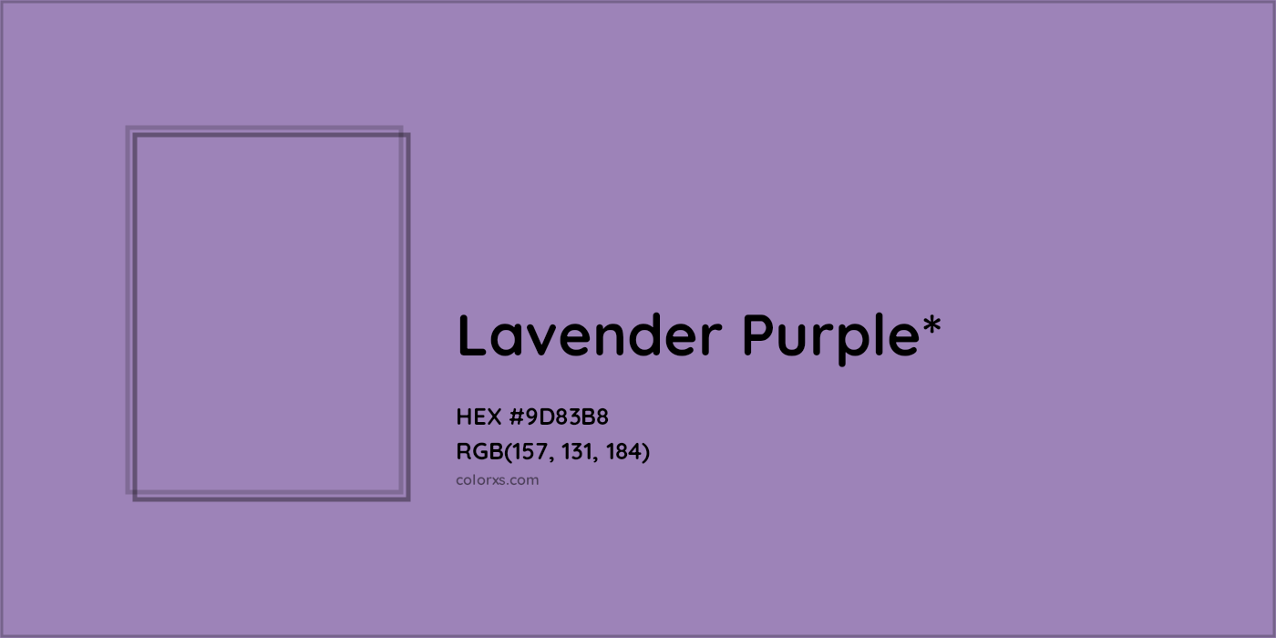HEX #9D83B8 Color Name, Color Code, Palettes, Similar Paints, Images