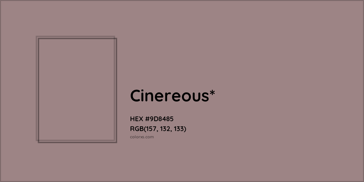HEX #9D8485 Color Name, Color Code, Palettes, Similar Paints, Images