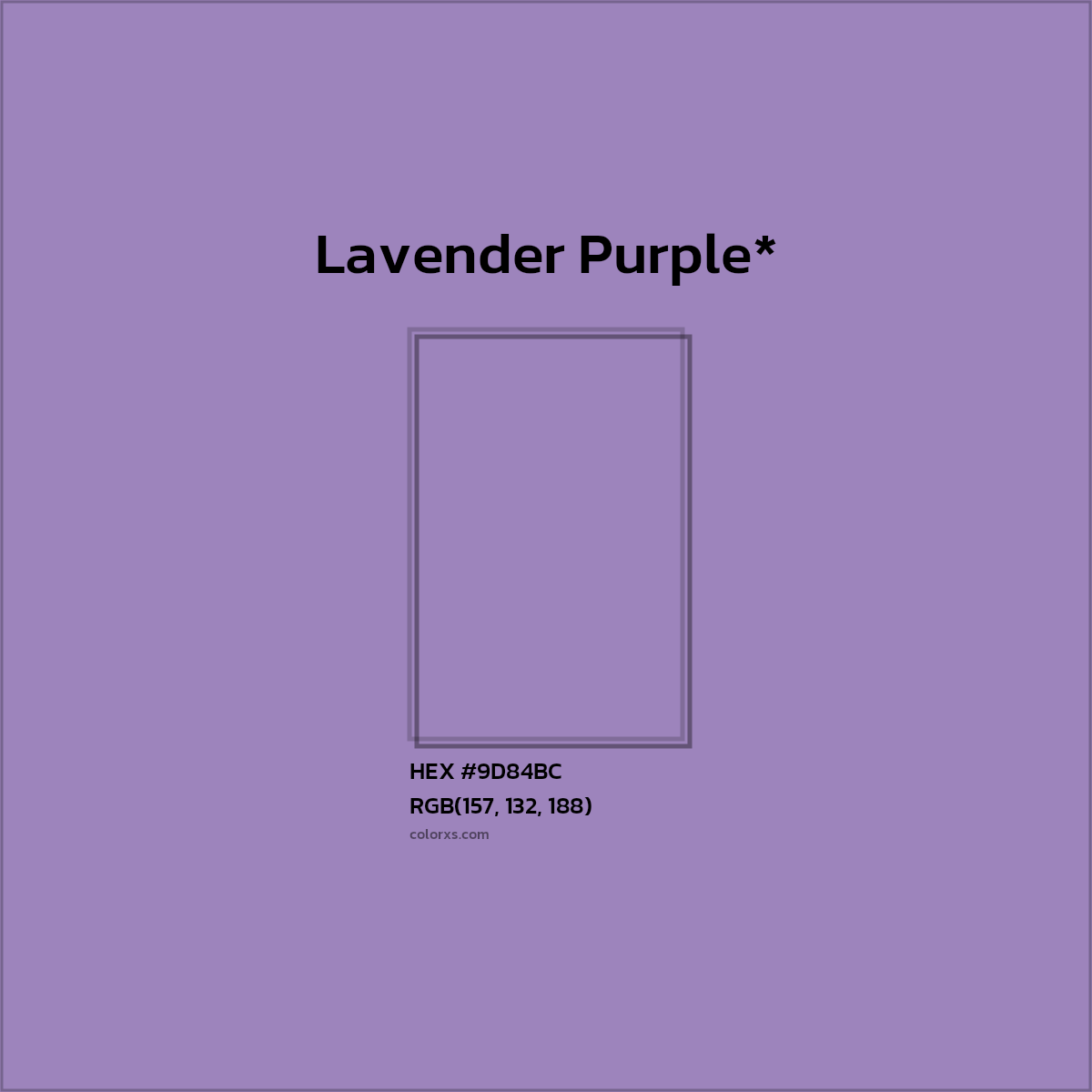 HEX #9D84BC Color Name, Color Code, Palettes, Similar Paints, Images