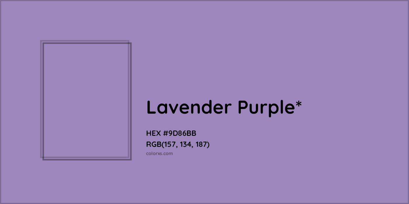 HEX #9D86BB Color Name, Color Code, Palettes, Similar Paints, Images