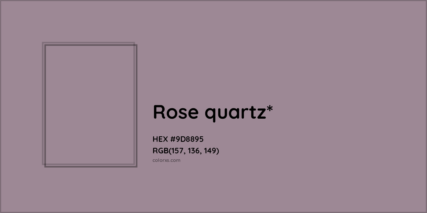 HEX #9D8895 Color Name, Color Code, Palettes, Similar Paints, Images