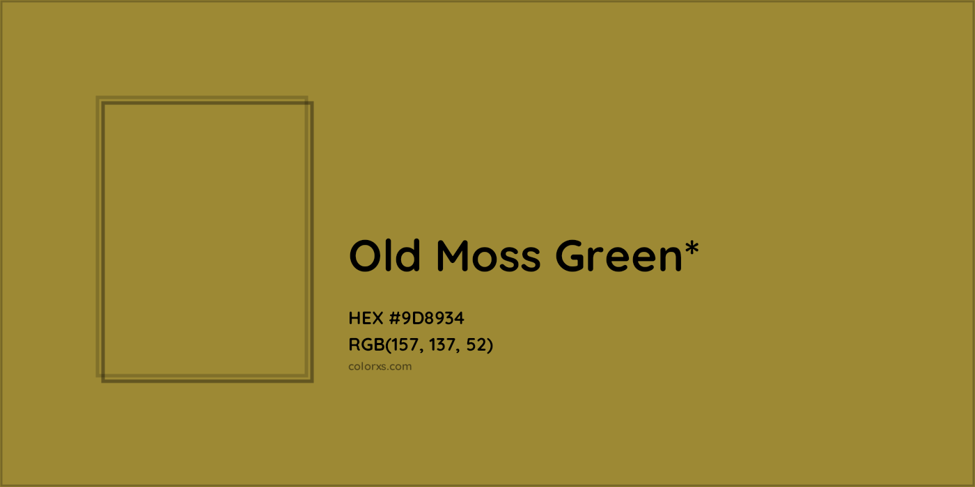 HEX #9D8934 Color Name, Color Code, Palettes, Similar Paints, Images