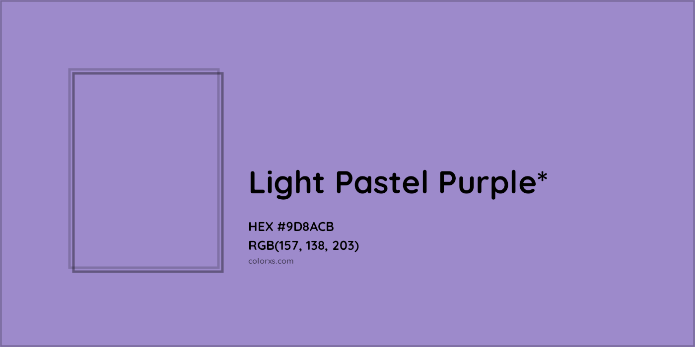 HEX #9D8ACB Color Name, Color Code, Palettes, Similar Paints, Images