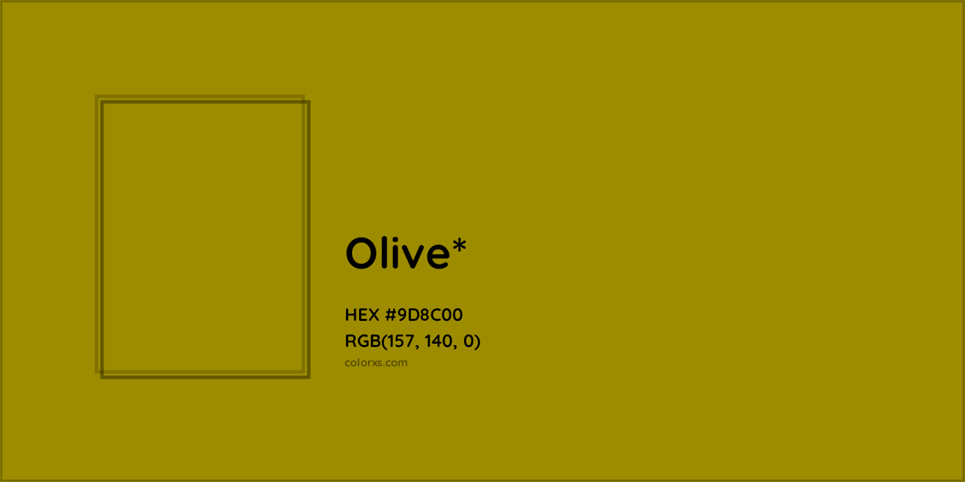 HEX #9D8C00 Color Name, Color Code, Palettes, Similar Paints, Images