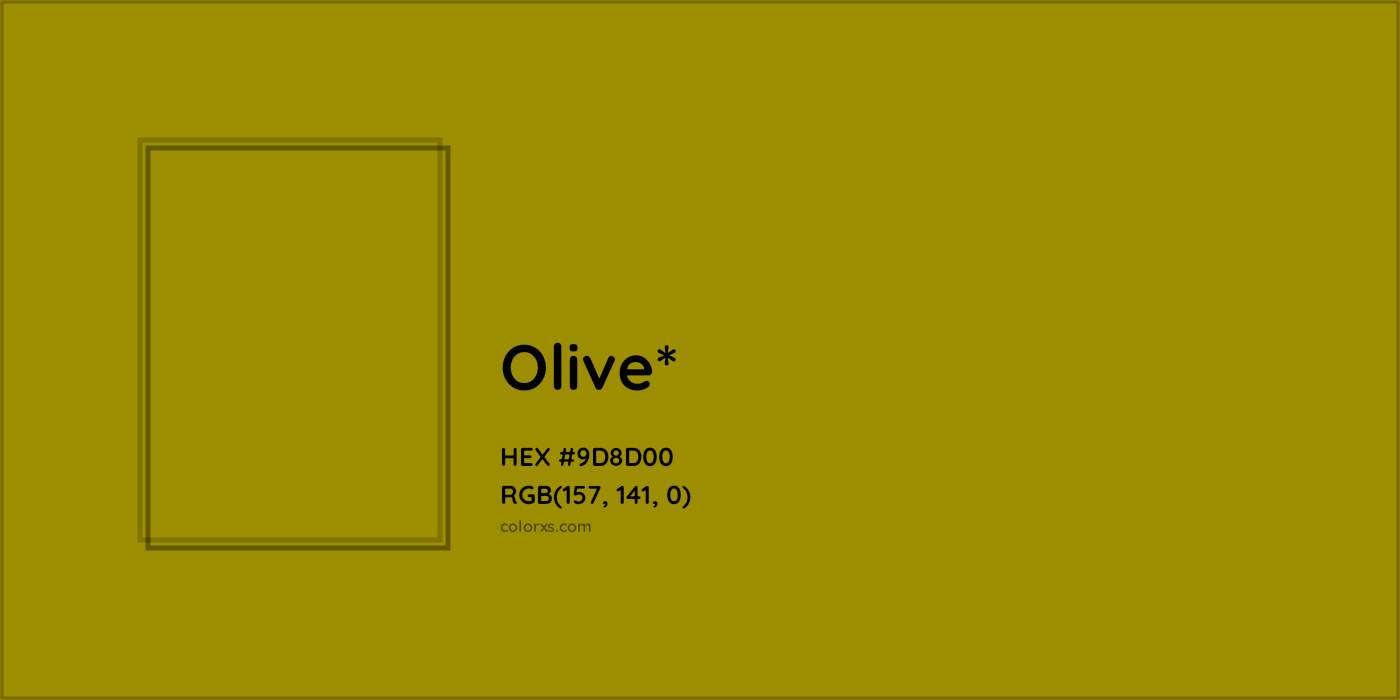 HEX #9D8D00 Color Name, Color Code, Palettes, Similar Paints, Images