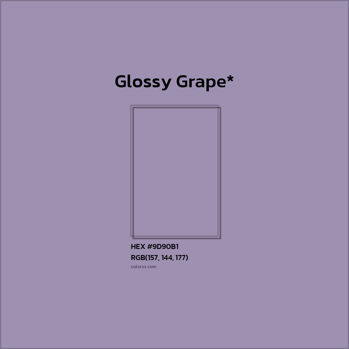 HEX #9D90B1 Color Name, Color Code, Palettes, Similar Paints, Images