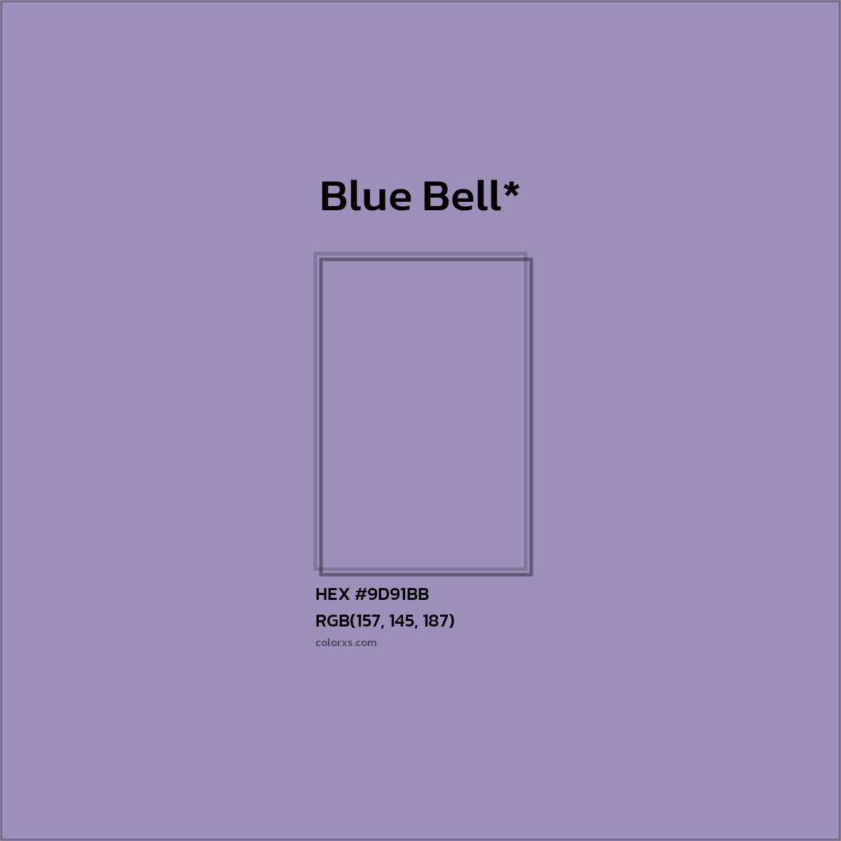 HEX #9D91BB Color Name, Color Code, Palettes, Similar Paints, Images