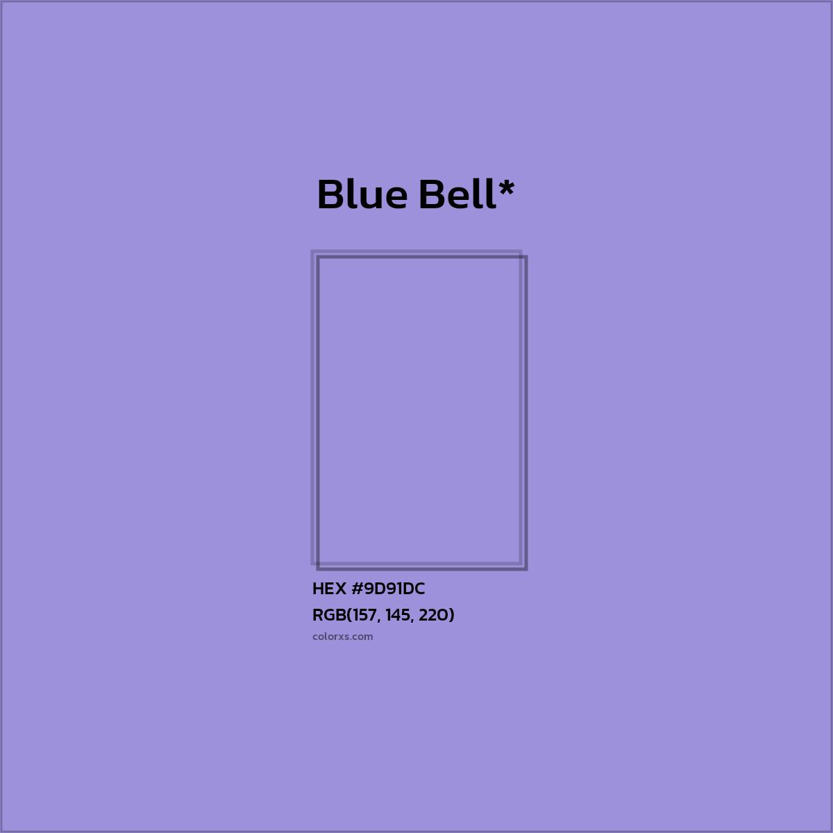 HEX #9D91DC Color Name, Color Code, Palettes, Similar Paints, Images