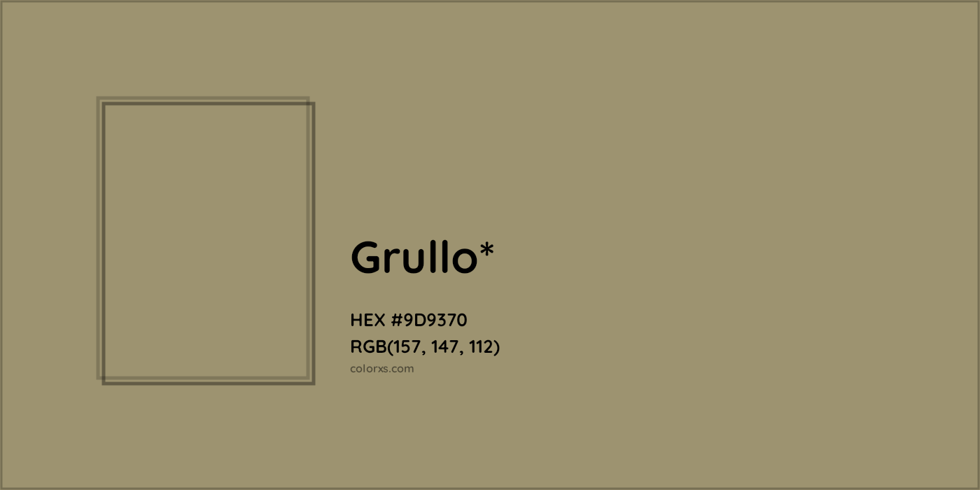 HEX #9D9370 Color Name, Color Code, Palettes, Similar Paints, Images