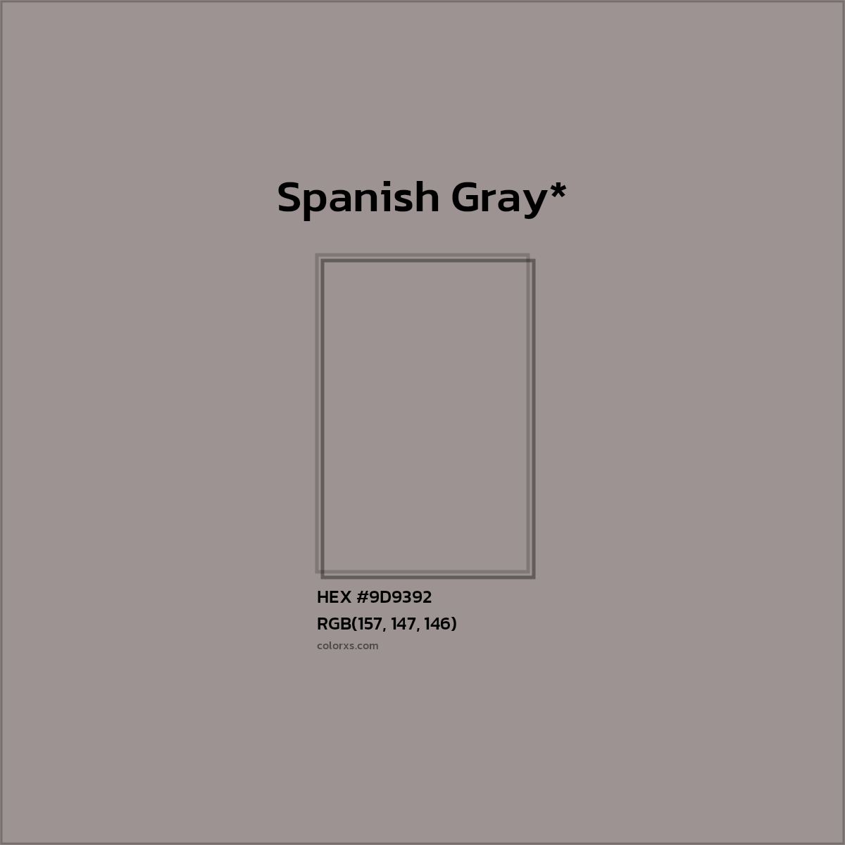 HEX #9D9392 Color Name, Color Code, Palettes, Similar Paints, Images