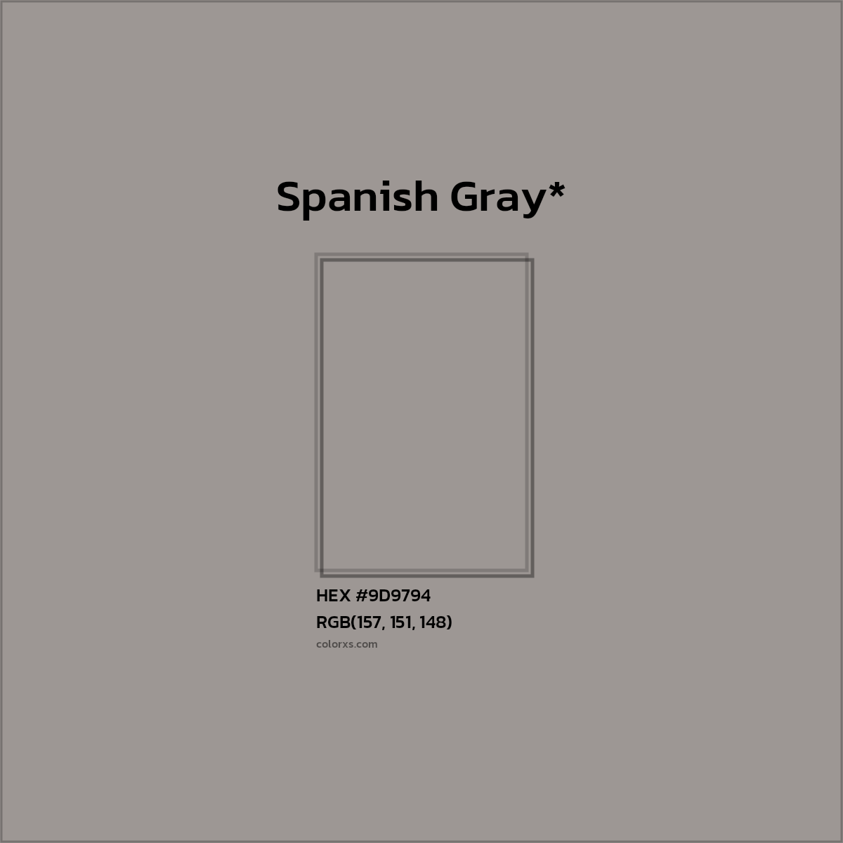 HEX #9D9794 Color Name, Color Code, Palettes, Similar Paints, Images