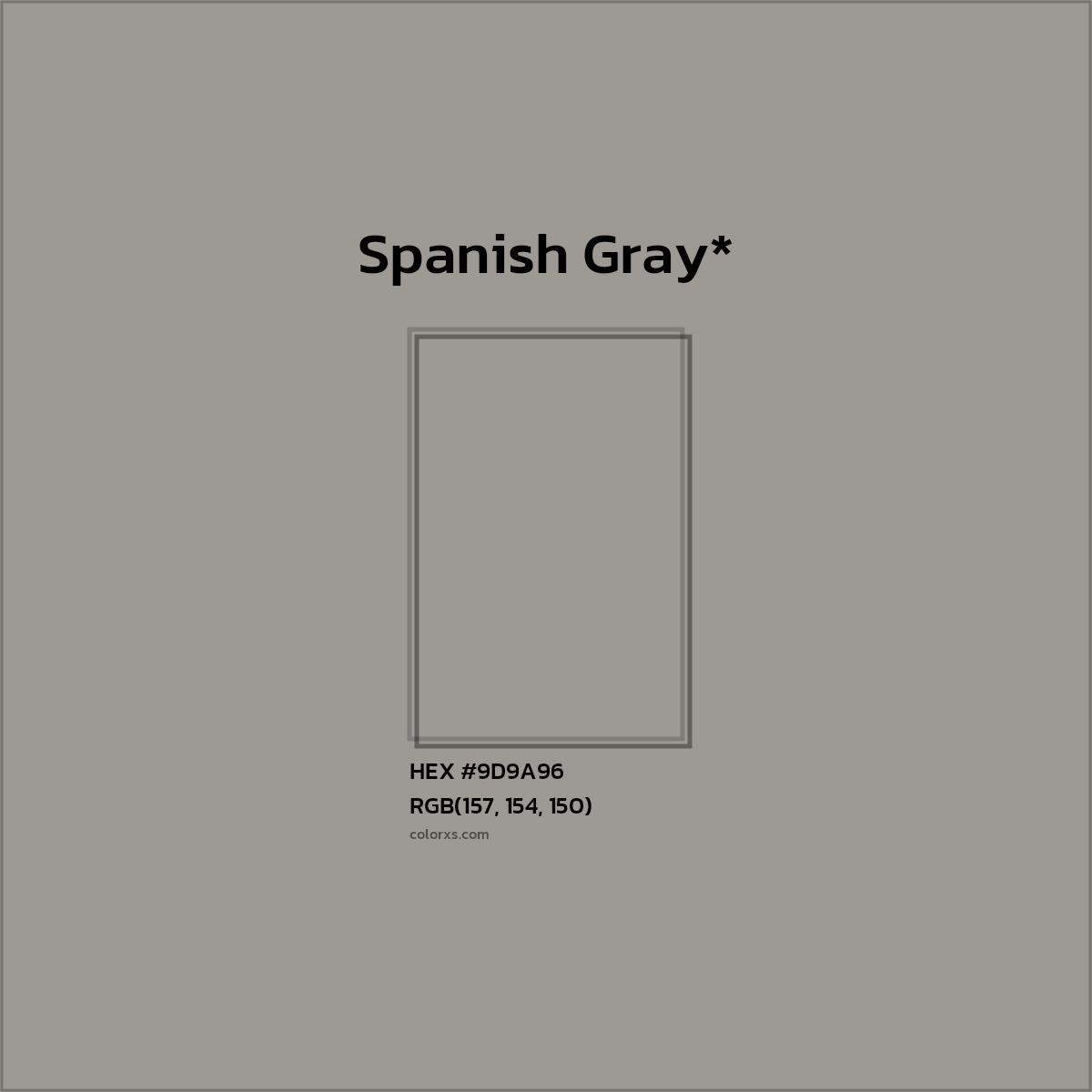 HEX #9D9A96 Color Name, Color Code, Palettes, Similar Paints, Images