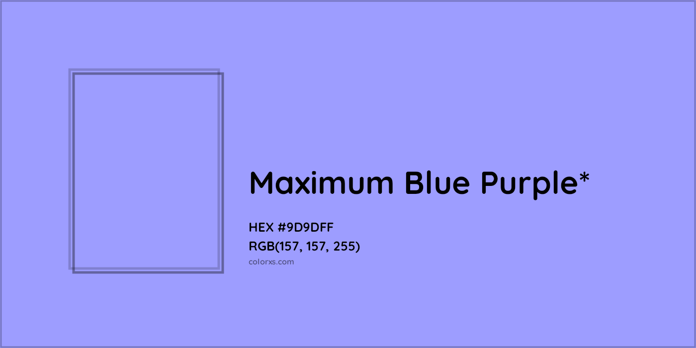 HEX #9D9DFF Color Name, Color Code, Palettes, Similar Paints, Images